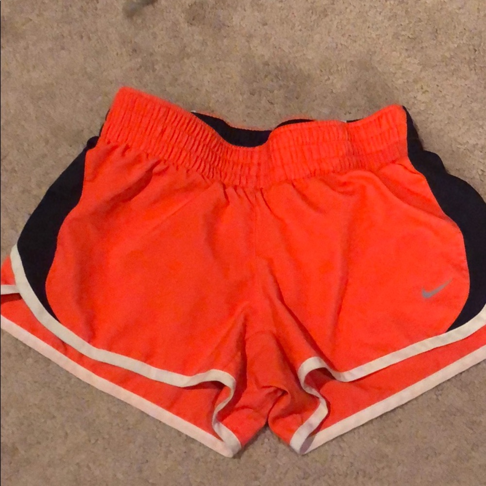 Nike Dri-Fit neon Orange Running shorts- Size S